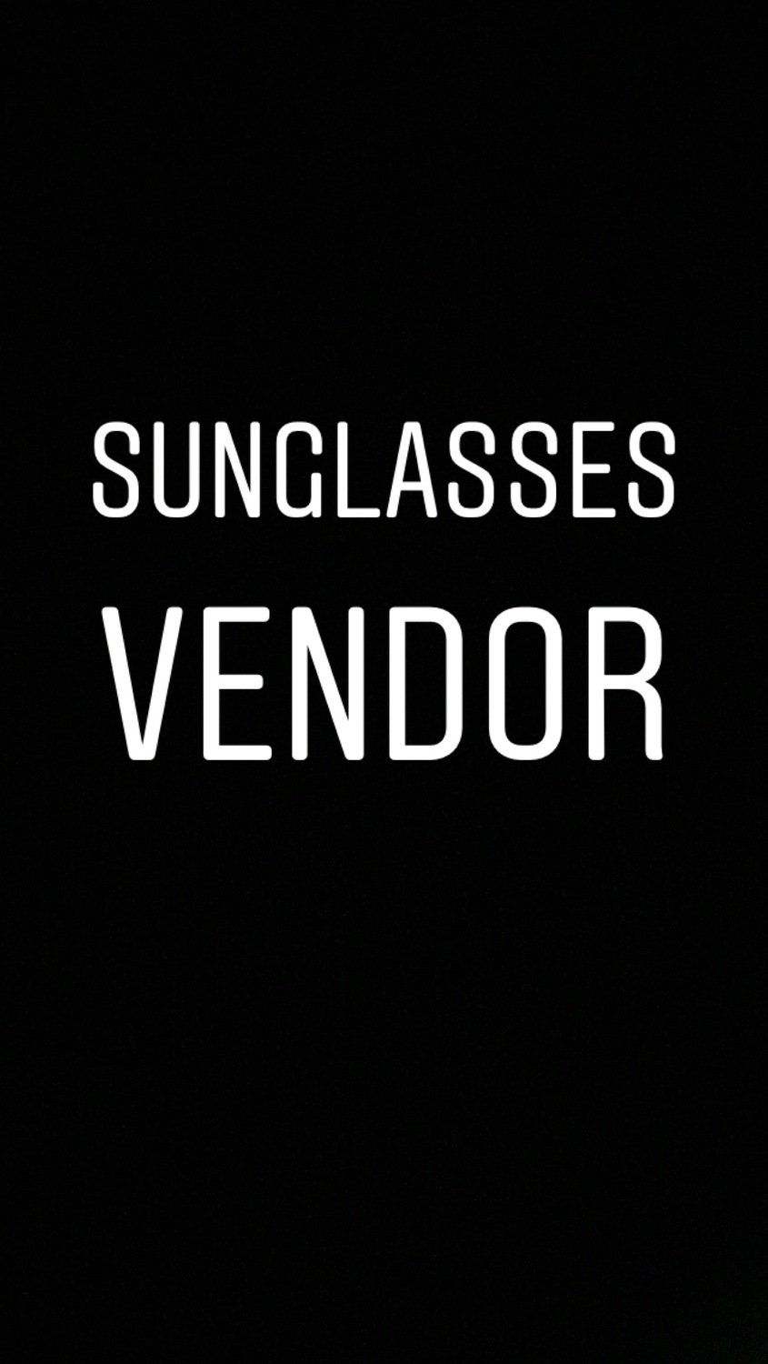 Sunglasses Vendors