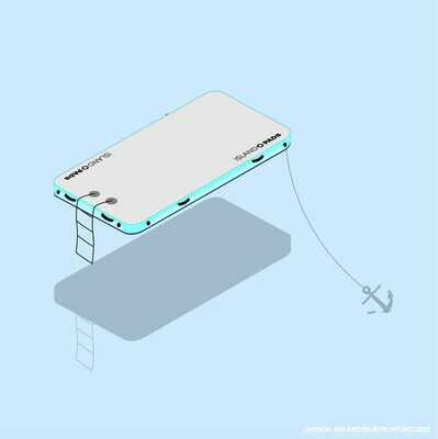Sea Foam Island Pad 230