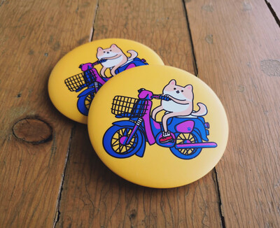 Bicycle Doggo - Button Pin