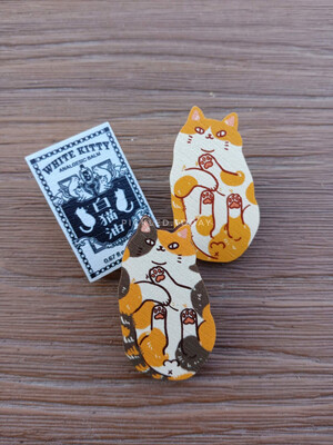Cats - Wooden Pin