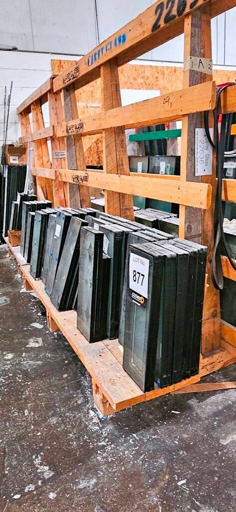 LOT 877 -  Glass panels