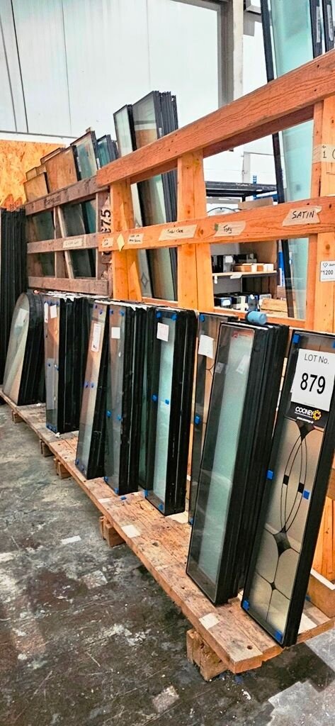 LOT 879 -  Glass panels