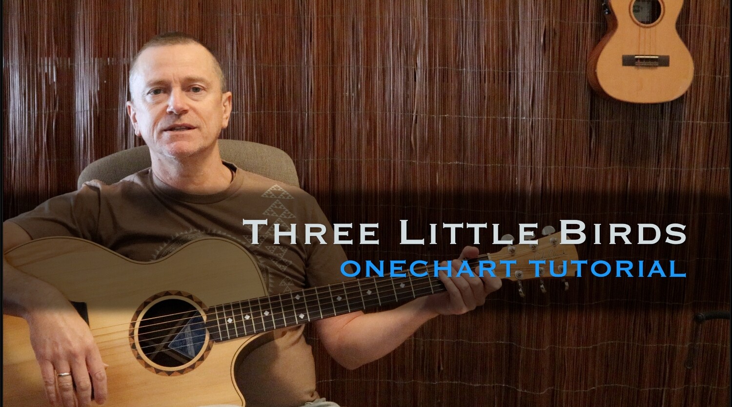 Three Little Birds - Bob Marley (Keys of both A and G)