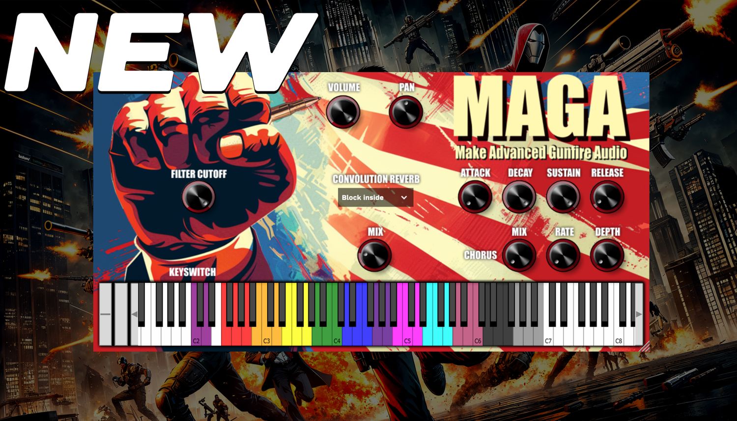 MAGA (Make Advanced Audio Gunfire) plugin