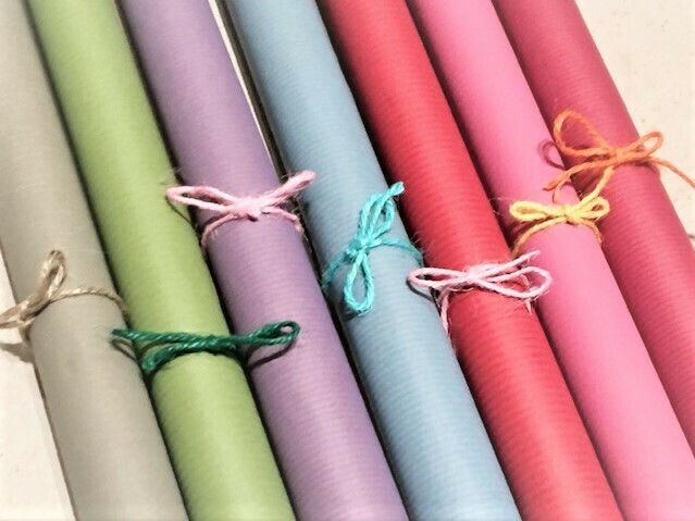10 pk Recycled Kraft Paper - Assorted Colours 