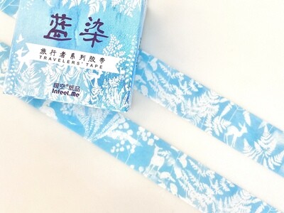 Woodland Blue Paper Tape 15mm