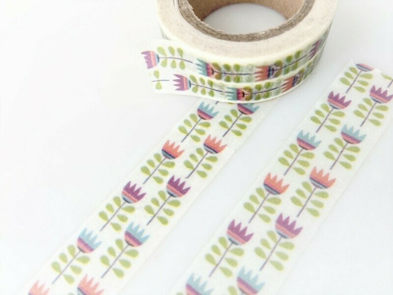 Flower Power Paper Tape 15mm