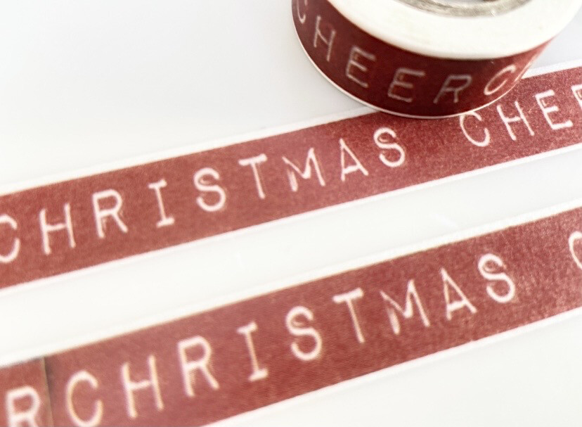 Christmas Cheer Paper Tape as