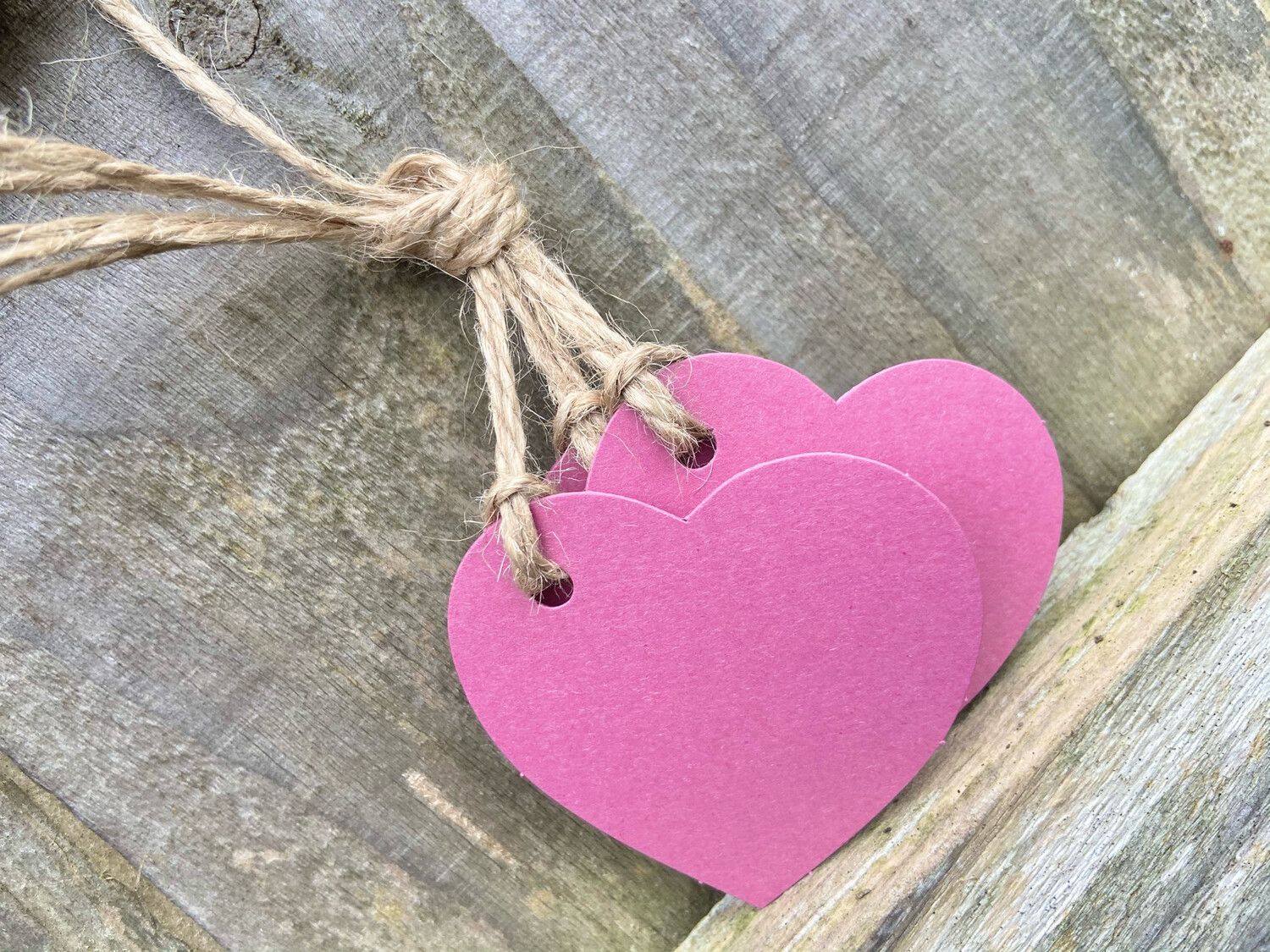 Recycled Heart Tags (3 pack)