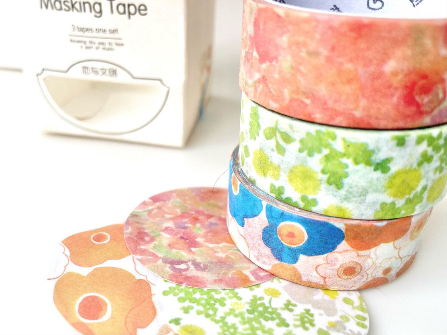 WONKY Flowery Tapes  (3 rolls)