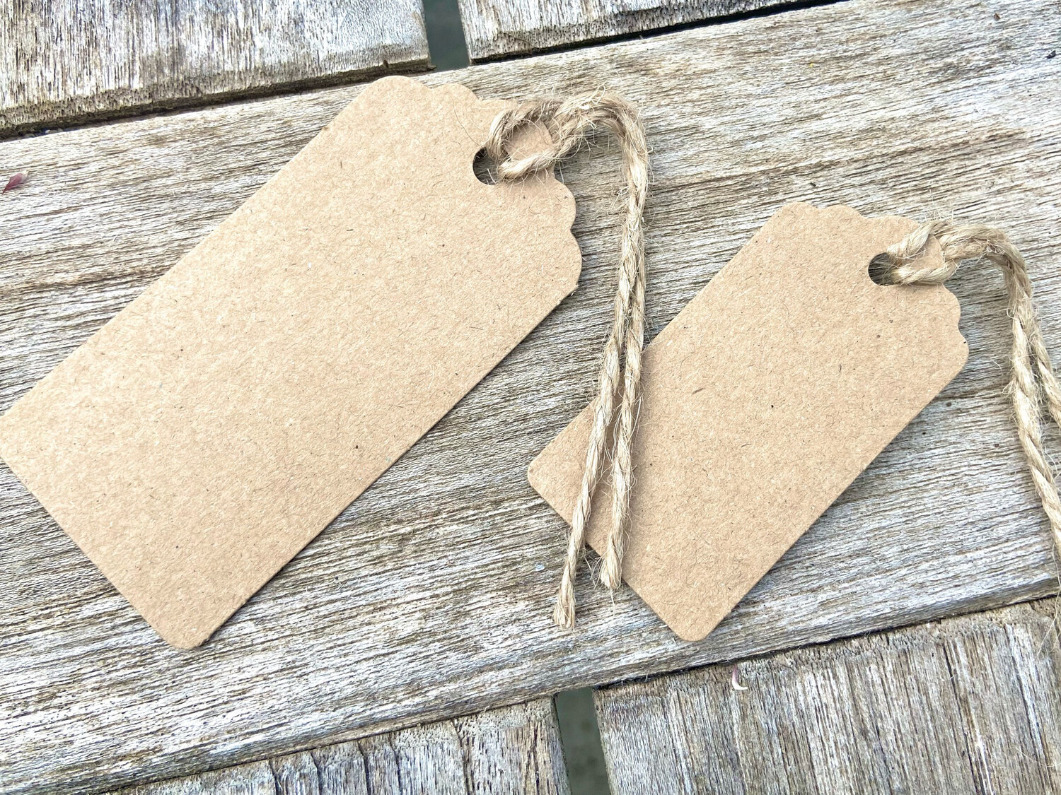 Recycled Kraft Tags (10 pk) - Small 35 x 55mm