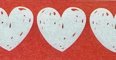Doodle Heart Paper Tape 15mm