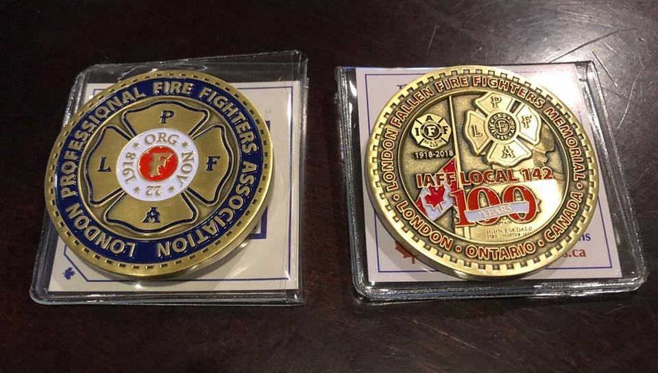 LPFFA 100th Anniversary Challenge Coin - QTY (5 Coin Pack)