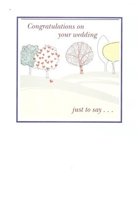 Congratulations on your wedding card-journal