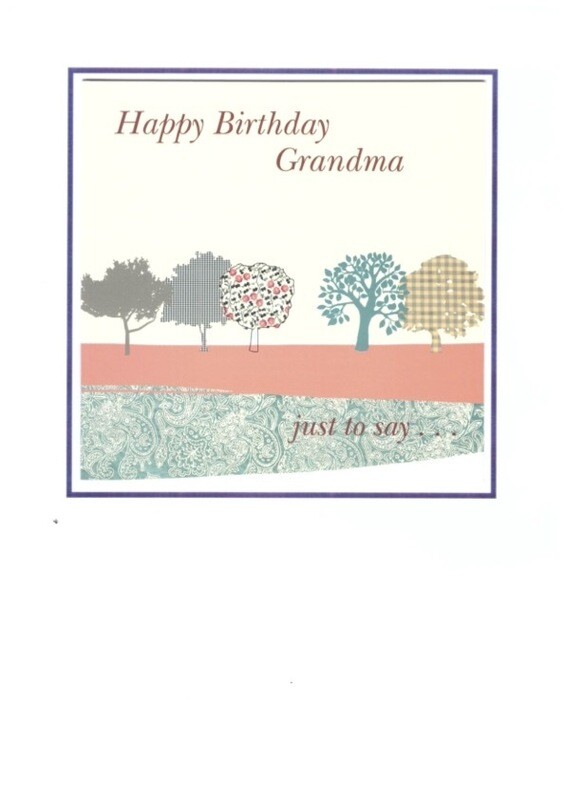 Happy Birthday Grandma card-journal