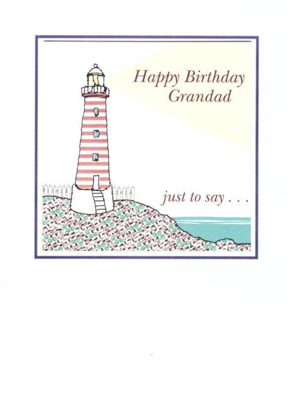 Happy Birthday Grandad card-journal