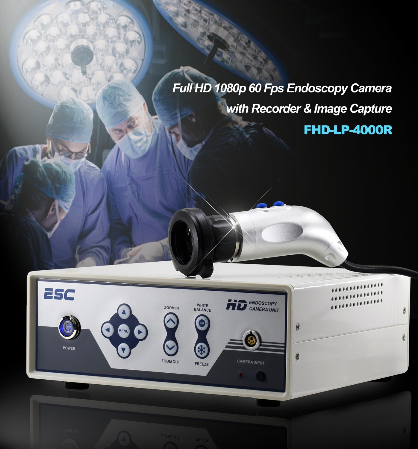 Full HD Endoscopy Laparoscopic Camera 1080p 2.4 Mp w/ InBuilt Camera