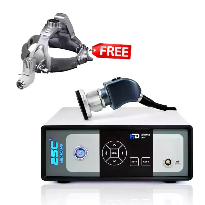ENT Endoscope Camera HD Endoscopy with Free Surgical Headlight