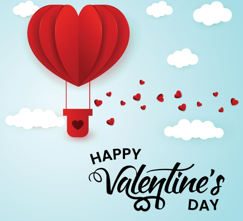 Valentine Balloon rose arrangement – Arizona Roses