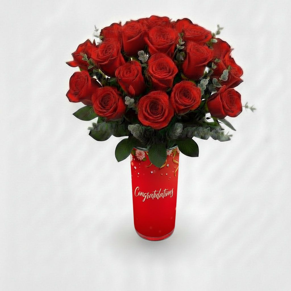 Red Congrats – view 2