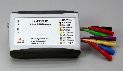 IX-ECG12 12-Lead ECG Recorder with LabScribe Software