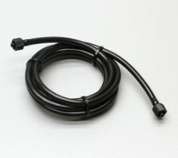 3/32 in X 5 in Black PVC Tubing with M/M Luer Connectors