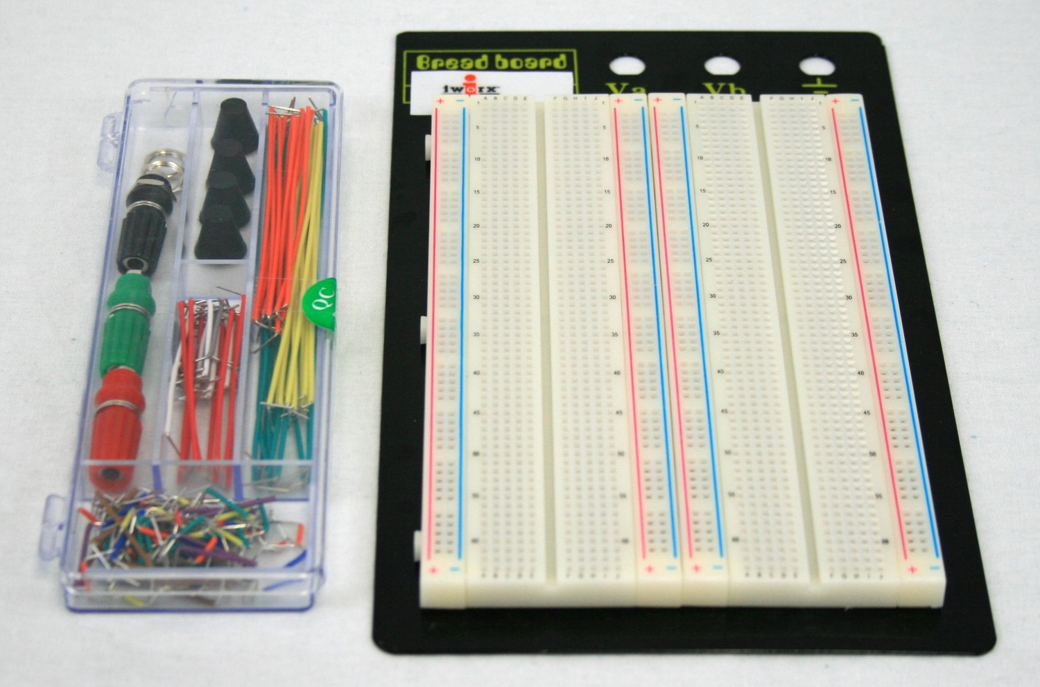 Breadboard with Jumpers: board area of 6.5in x 4.25”