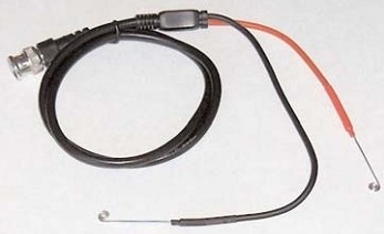 Stimulator Cable - BNC to Flexible 24-gauge silver wire electrodes