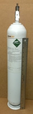 Calibration Gas Mix - 12% O2/5% CO2/bal N2 - Disposable Cylinder