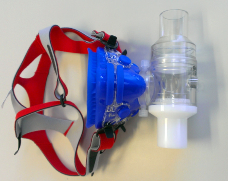 Small Mask, Head Gear, adapter and 2 Way Non-Rebreathing Valve