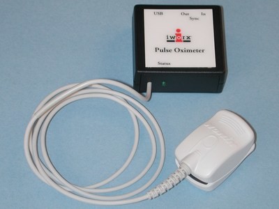 Pulse Ox with USB for connection to computer incl. LabScribe3 Software
