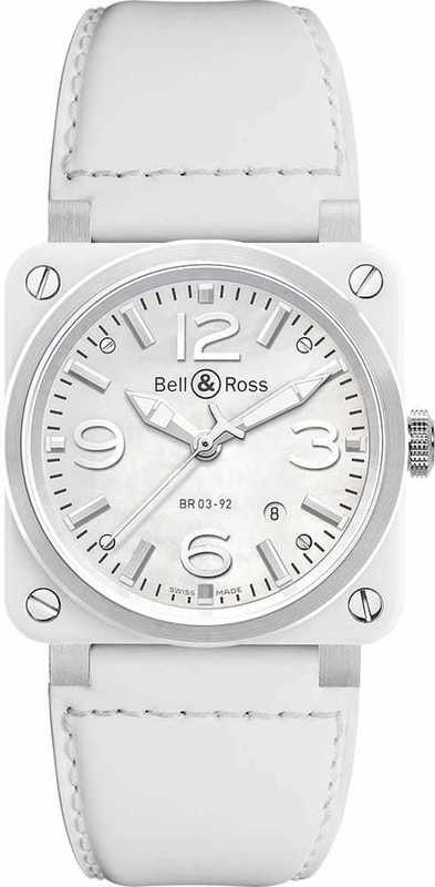 Bell & Ross BR03-92 White Ceramic BR0392-WH-C-SCA
