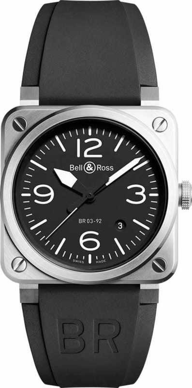 Bell & Ross BR03-92 Steel BR0392-BL-ST