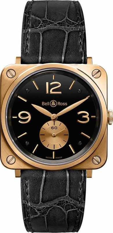 Bell & Ross BR-S Pink Gold Black Dial BRS-PKGOLD-BLACK-D