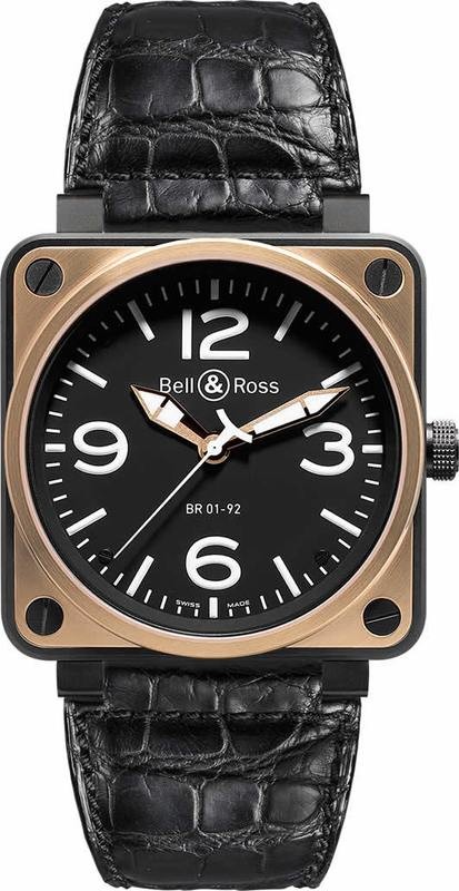Bell & Ross BR01-92 Rose Gold and Carbon BR0192-BICOLOR