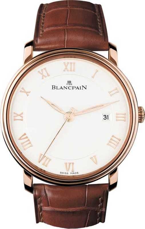 Blancpain Villeret Ultra Slim Seconds and Date In 18kt Rose Gold 6651-3642-55B
