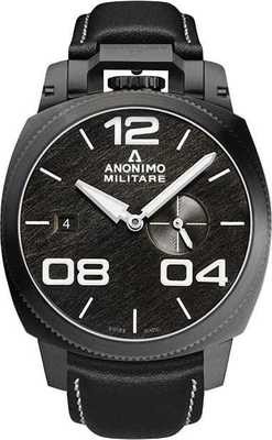 Anonimo Militare Automatic Steel DLC Black Dial