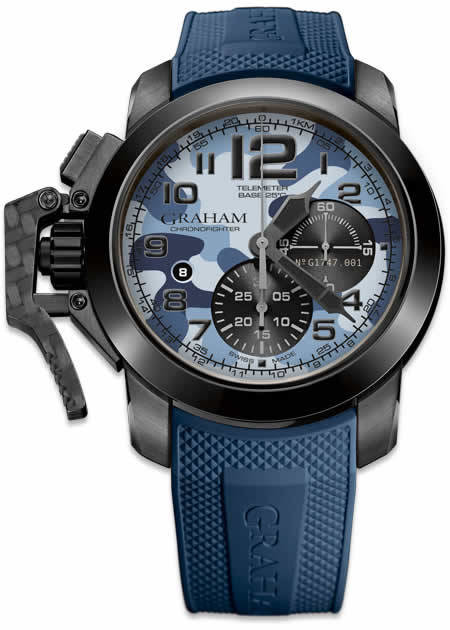 Graham Chronofighter Oversize Black Arrow 2CCAU.U02A