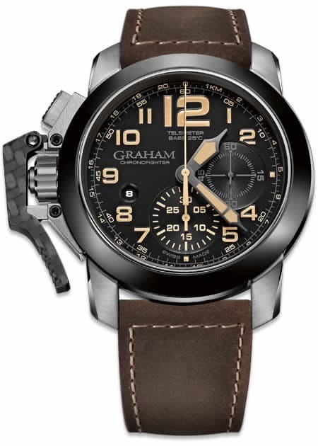 Graham Chronofighter Steel Black Dial 2CCAC.B02A