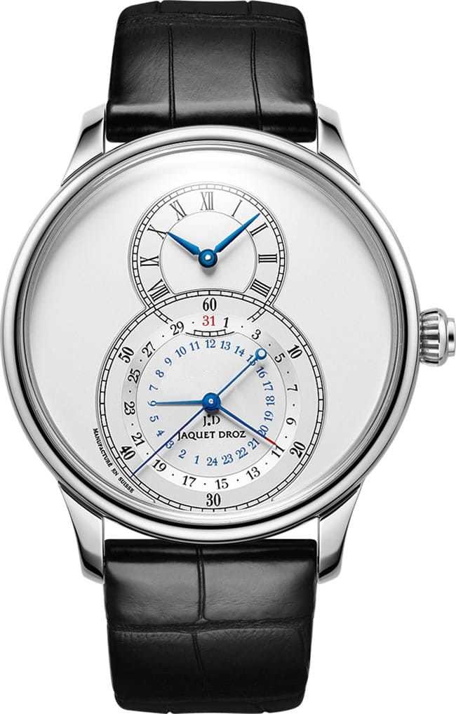 Jaquet Droz Grande Seconde Dual Time Silver J016030240 - Exquisite
