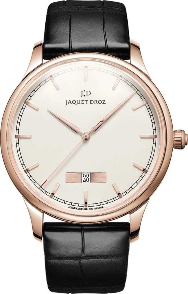 Jaquet Droz Grande Heure Minute Quantieme Ivory Enamel J017533200