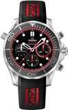 Omega Seamaster 300m Diver Co-Axial Chronograph 44mm Black and Red