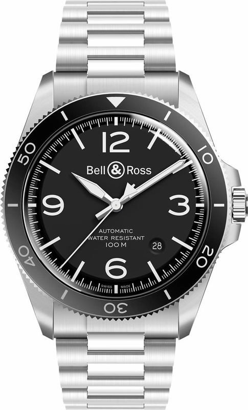 Bell & Ross BR V2-92 Black Steel on Bracelet