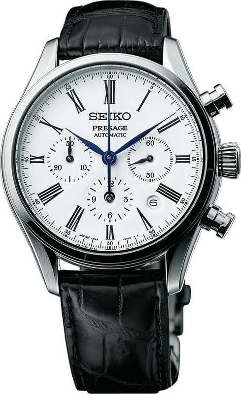 Seiko Presage Enamel Automatic Chronograph SRQ023 - Exquisite Timepieces