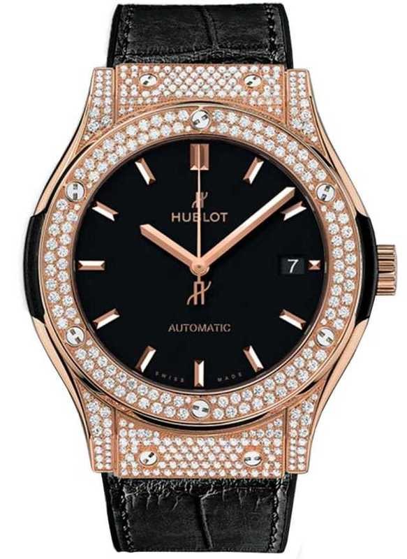 Hublot Classic Fusion King Gold Pave 42mm