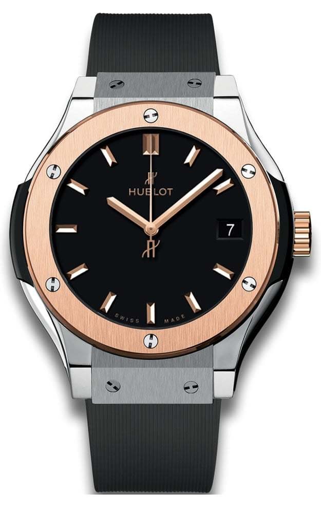 hublot classic fusion titanium gold