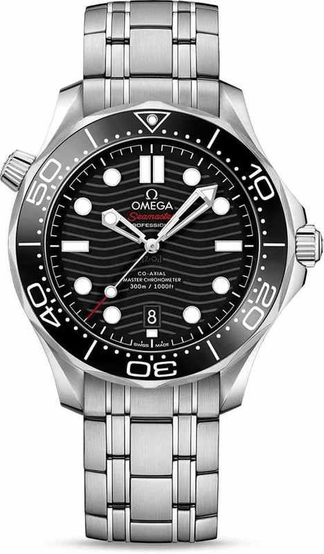 Omega Seamaster Diver 300M Co-Axial Master Chronometer Black Dial on Bracelet