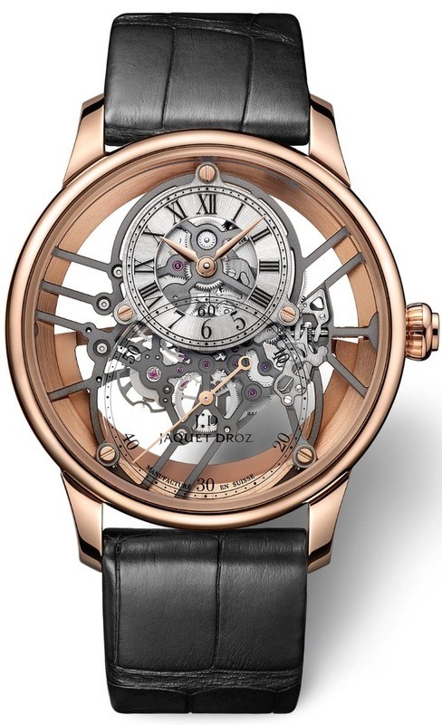 Jaquet Droz Grande Seconde Skelet-One Red Gold Sapphire - Exquisite ...