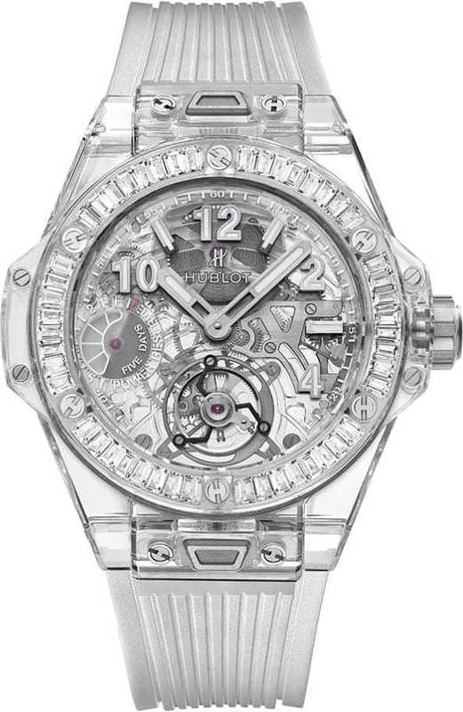 Hublot Big Bang Tourbillon Power Reserve 5 Days Sapphire Baguettes -  Exquisite Timepieces