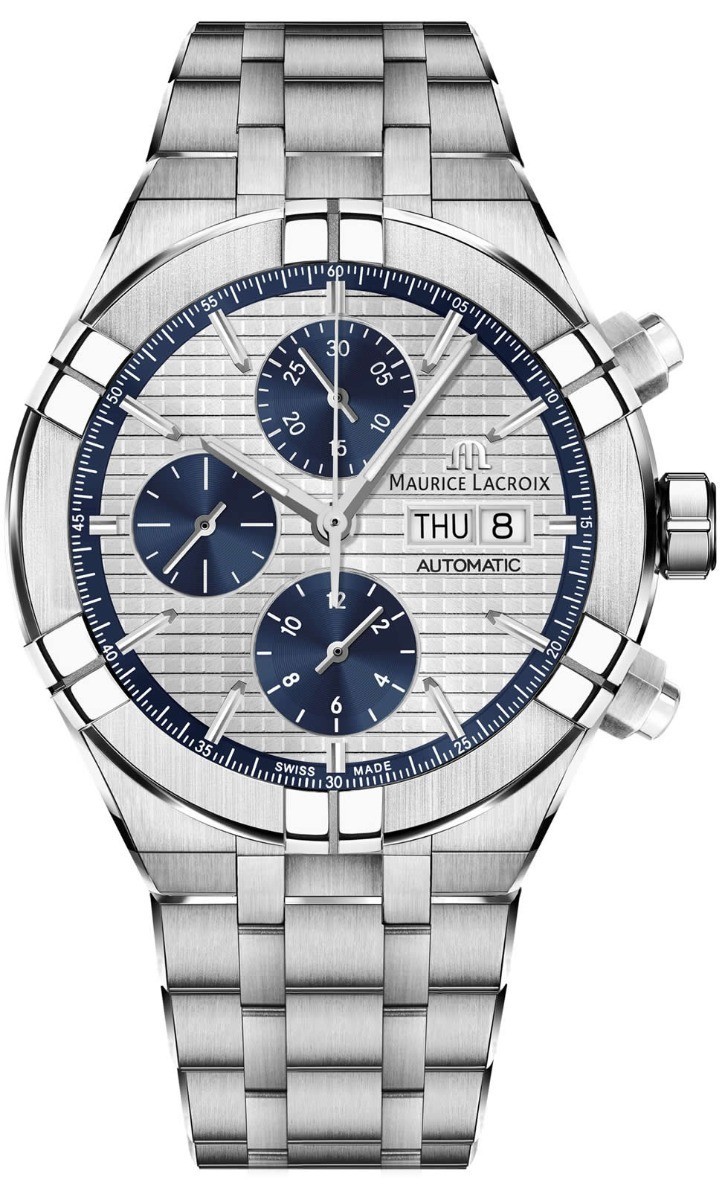 Maurice Lacroix Aikon Automatic Chronograph Silver Blue on